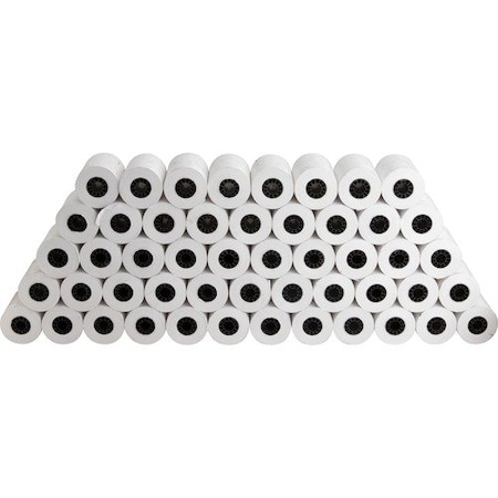 Business Source Thermal Paper Roll, 2-1/4inx80ft , White, 50PK BSN01018